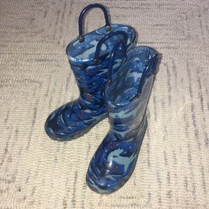 Worn 2x! Shark Toddler Rainboots